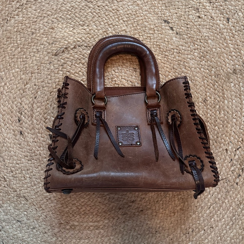 Brown Leather STS Handbag